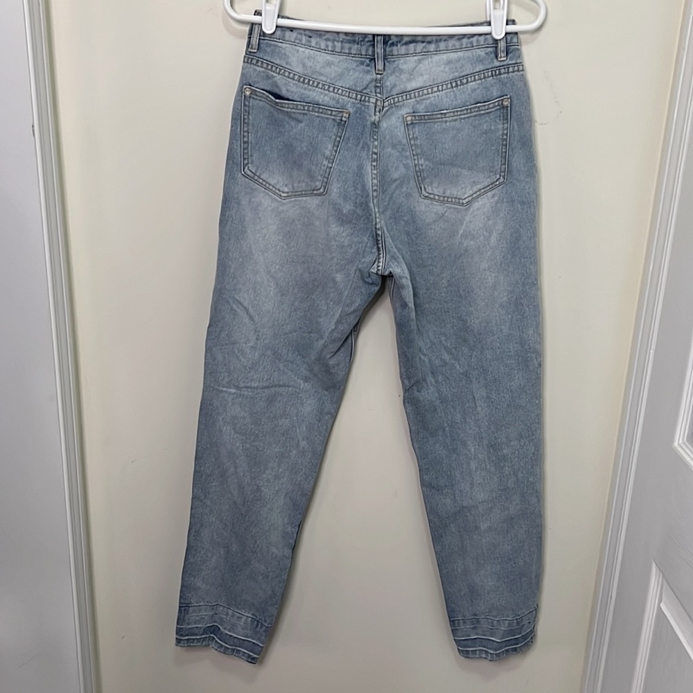 Misguided Riot Mum Hi Rise Button Fly Jeans Size 6 - Picture 6 of 8
